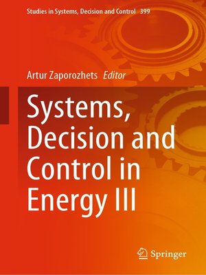 cover image of Systems, Decision and Control in Energy III